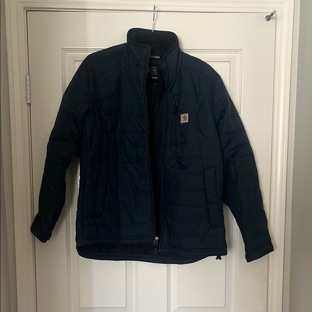Carhartt navy puffer (rain defender)